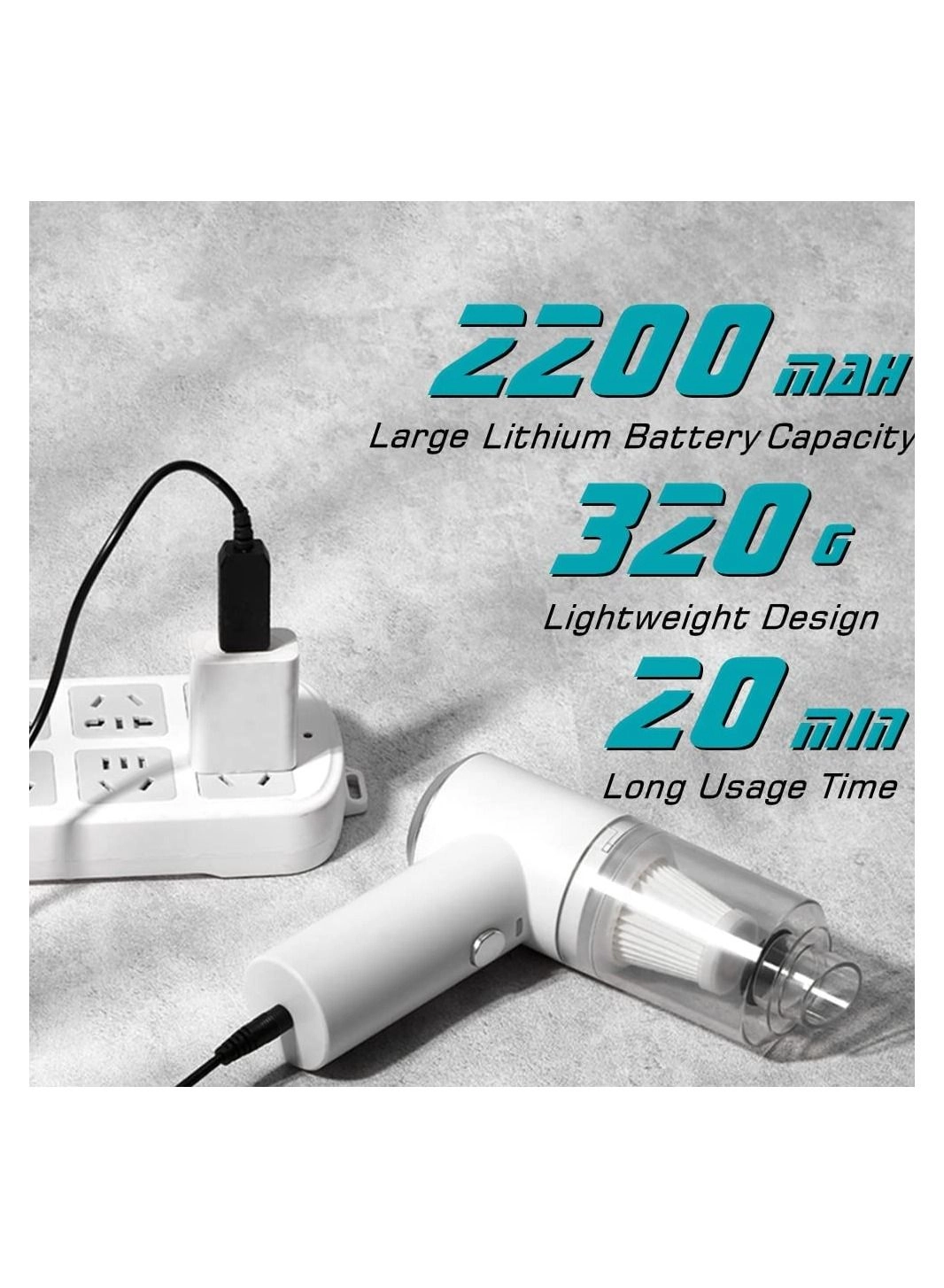 Handheld Car Vacuum Cleaner - 4000mAh