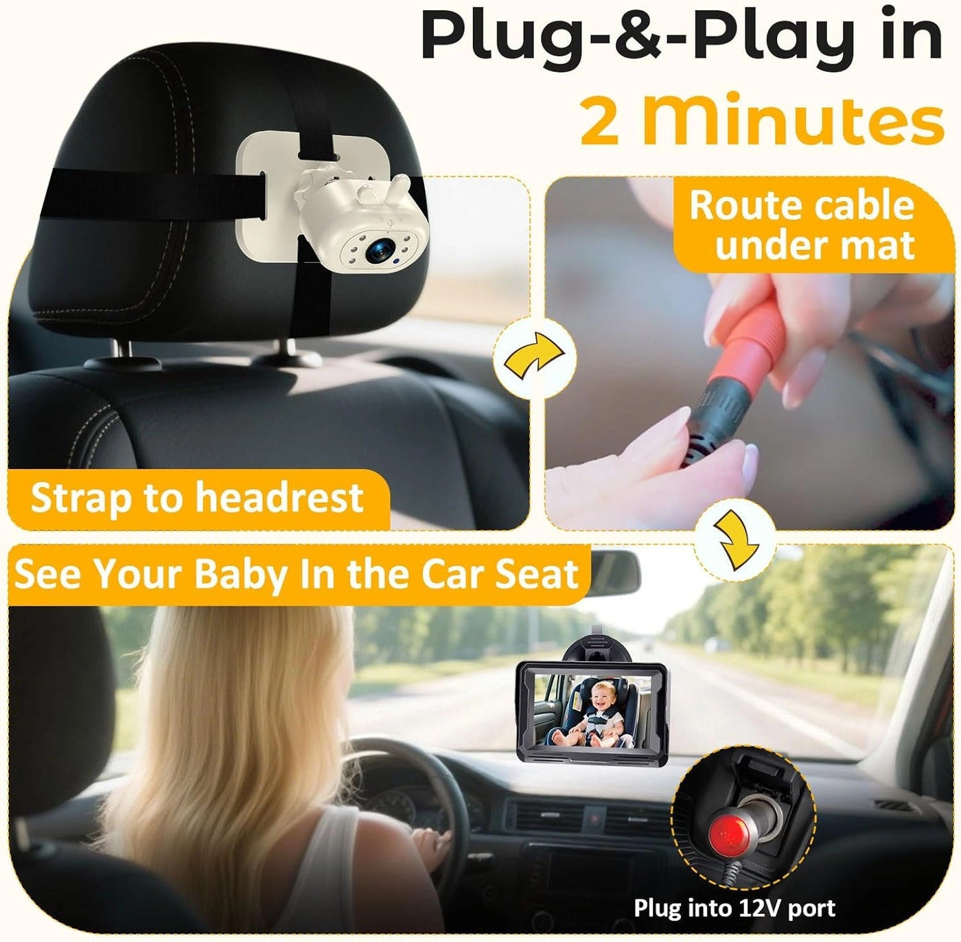 Baby Car Camera - 43 Inch