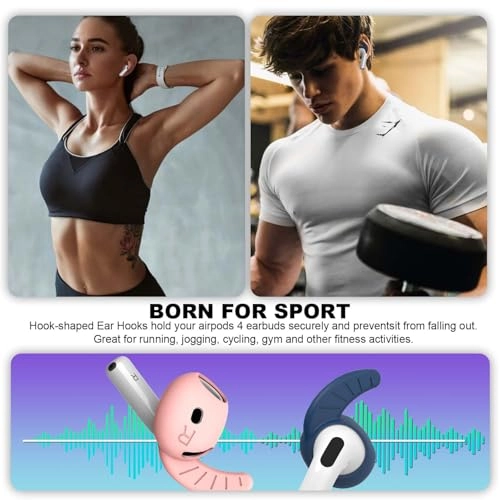 Ear Hooks for AirPods 4 - 5 Pairs Anti-Slip