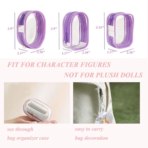 Figure Display Bag - Baby Pink Cabin