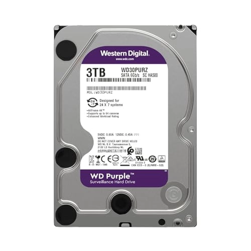Purple 3.5" 5400rpm 64MB SATA 6Gb/s (WD30PURZ) - 3TB