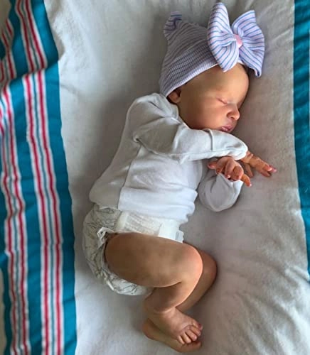 Reborn Baby Doll - 50cm 3D-Paint Silicone Asleep Ages 3+