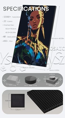 Princess Shuri Pixel Art - 12288 pcs