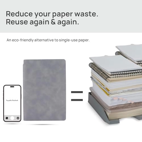 Reusable Whiteboard Notebook A5 - Blank 2 Pages