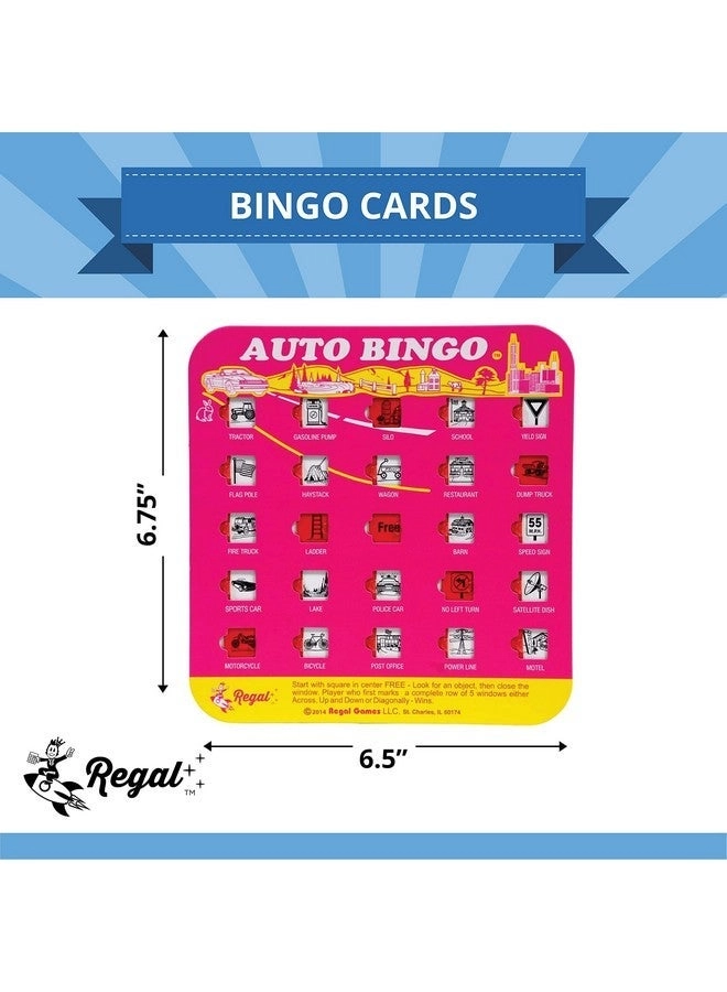 Finger Tip Shutter Bingo Cards - 4 Packs Pink