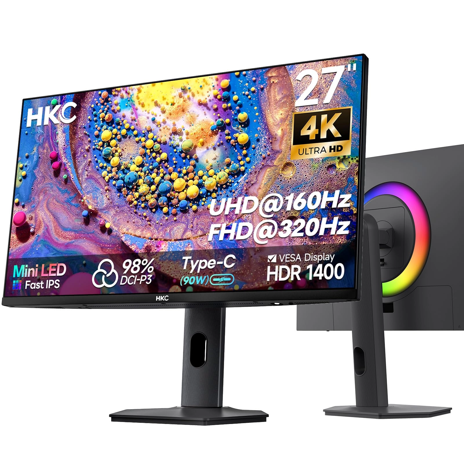 HKC G27M7Pro - 3840 x 2160 Pixels 27 Inches