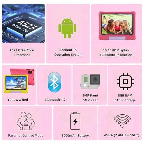 Kids Tablet - 8GB 10.1 Inch 64GB