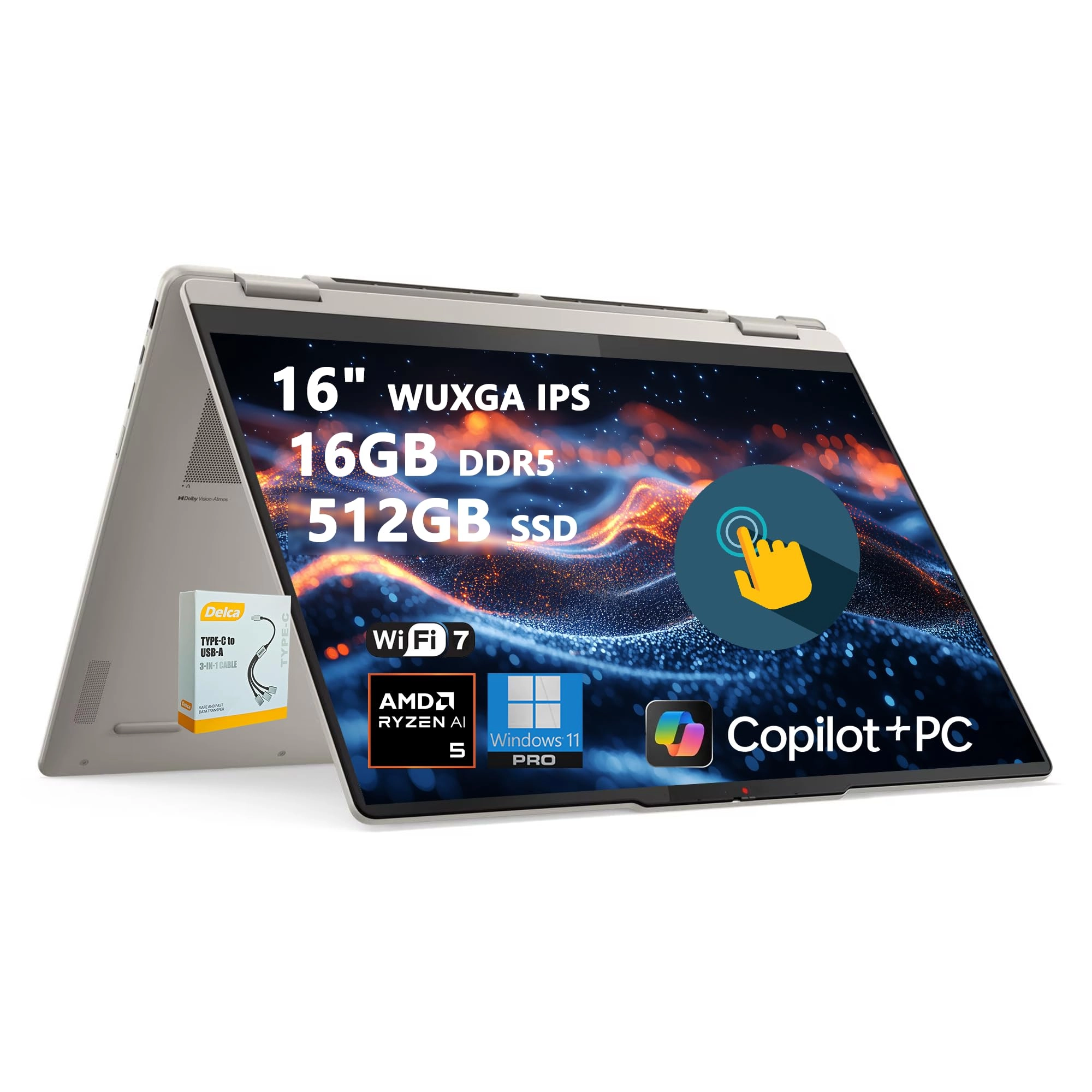 Yoga 7 16AKP10 - 16'' Ryzen AI 5 340 16GB DDR5 512GB SSD