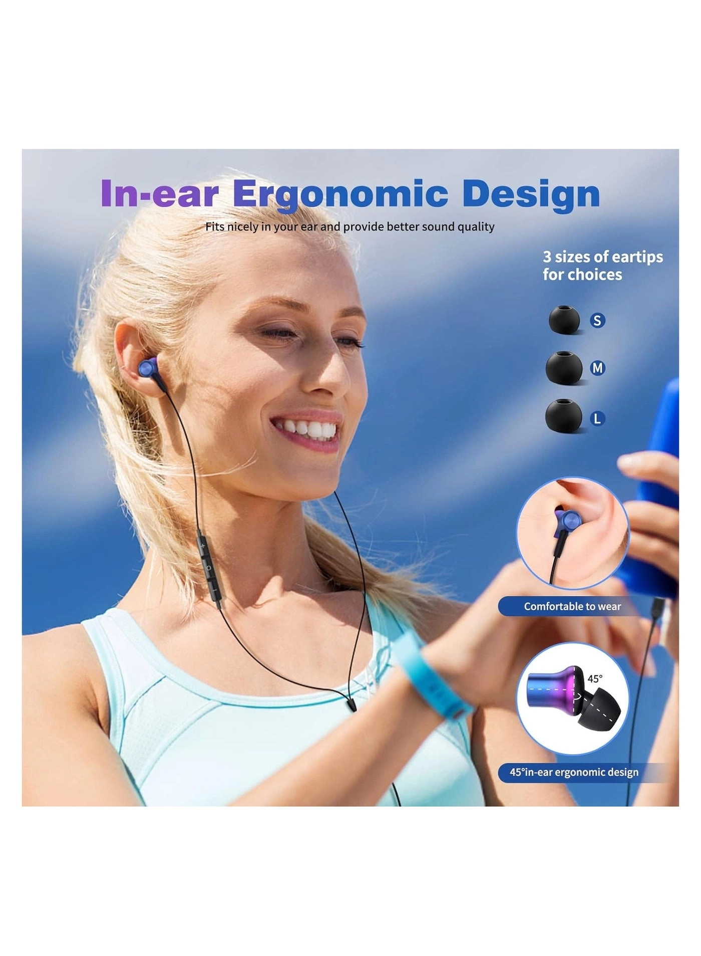 USB C Headphones Wired Earbud