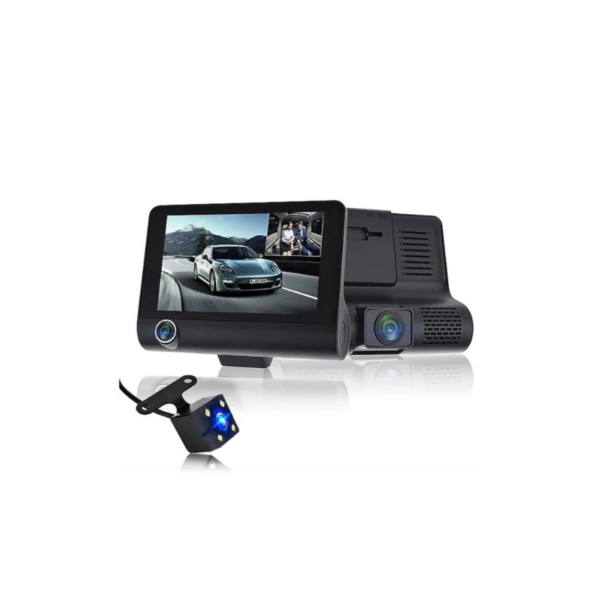 Tradeo Dash Cam 3 Channel Car DVR - 1080P