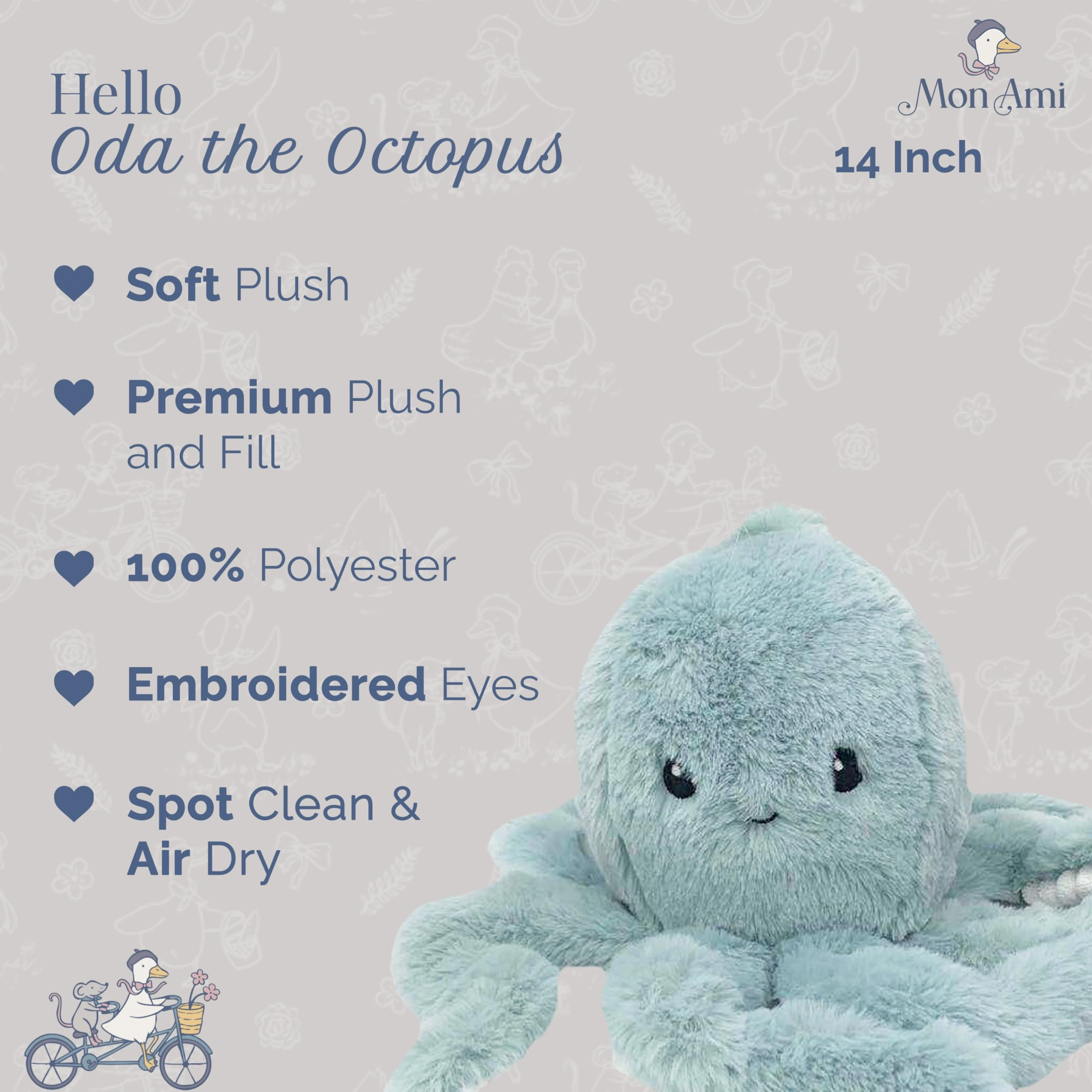 Oda The Octopus 35.5 cm Plush