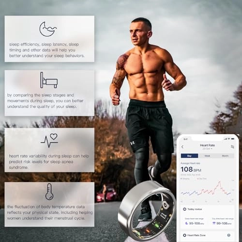 Smart Ring Health Tracker - #12-67.2mm/2.65"