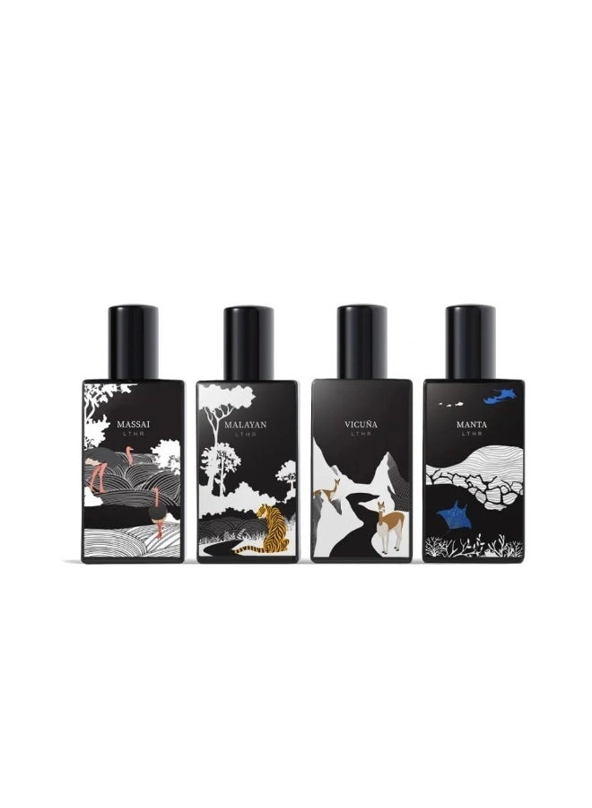 Vicuna - Eau de Parfum 10ml + Masai - Eau de Parfum 10ml + Malayan - Eau de Parfum 10ml + Manta - Eau de Parfum 10ml