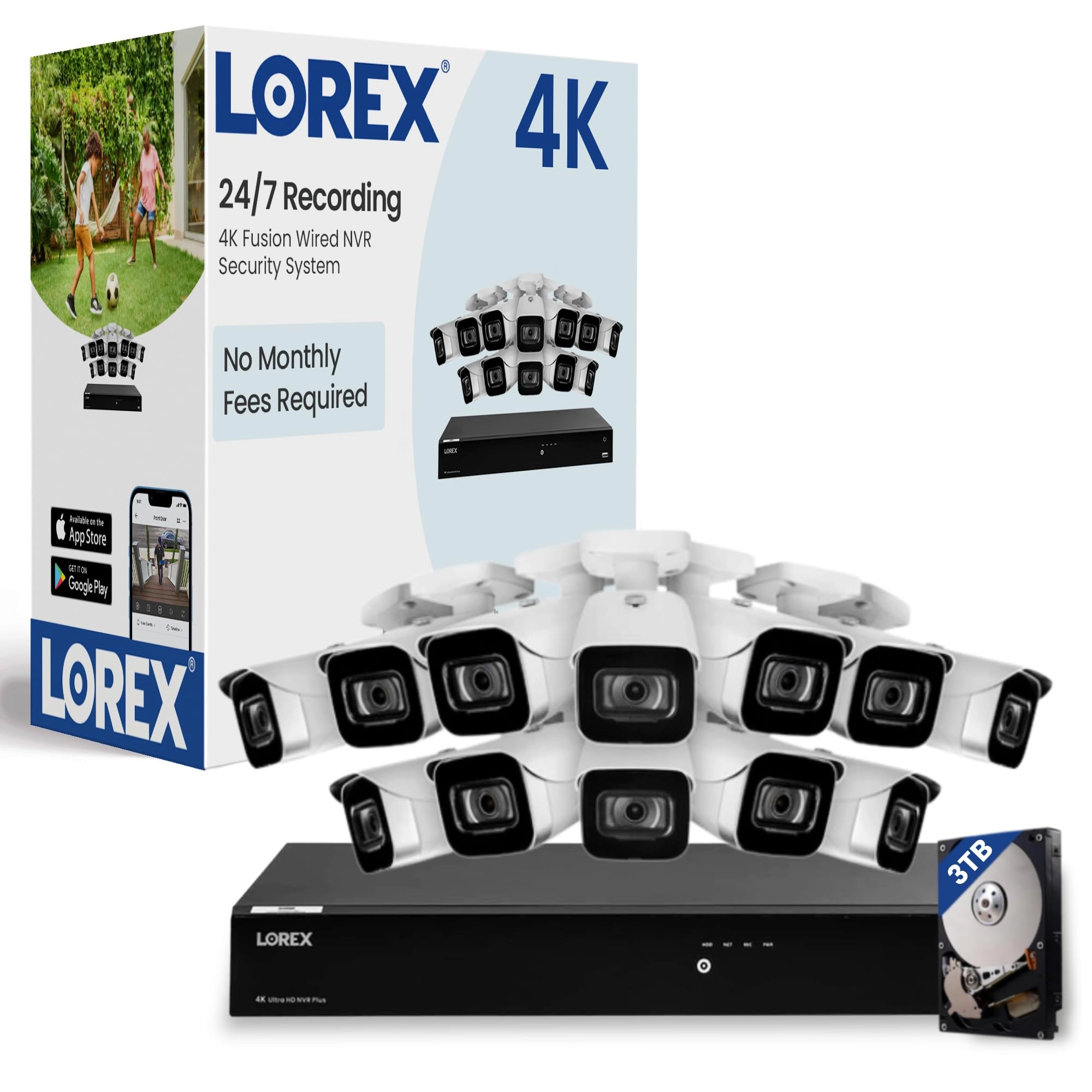 Lorex Technology Fusion 4K - 10 Cameras 16 Channel