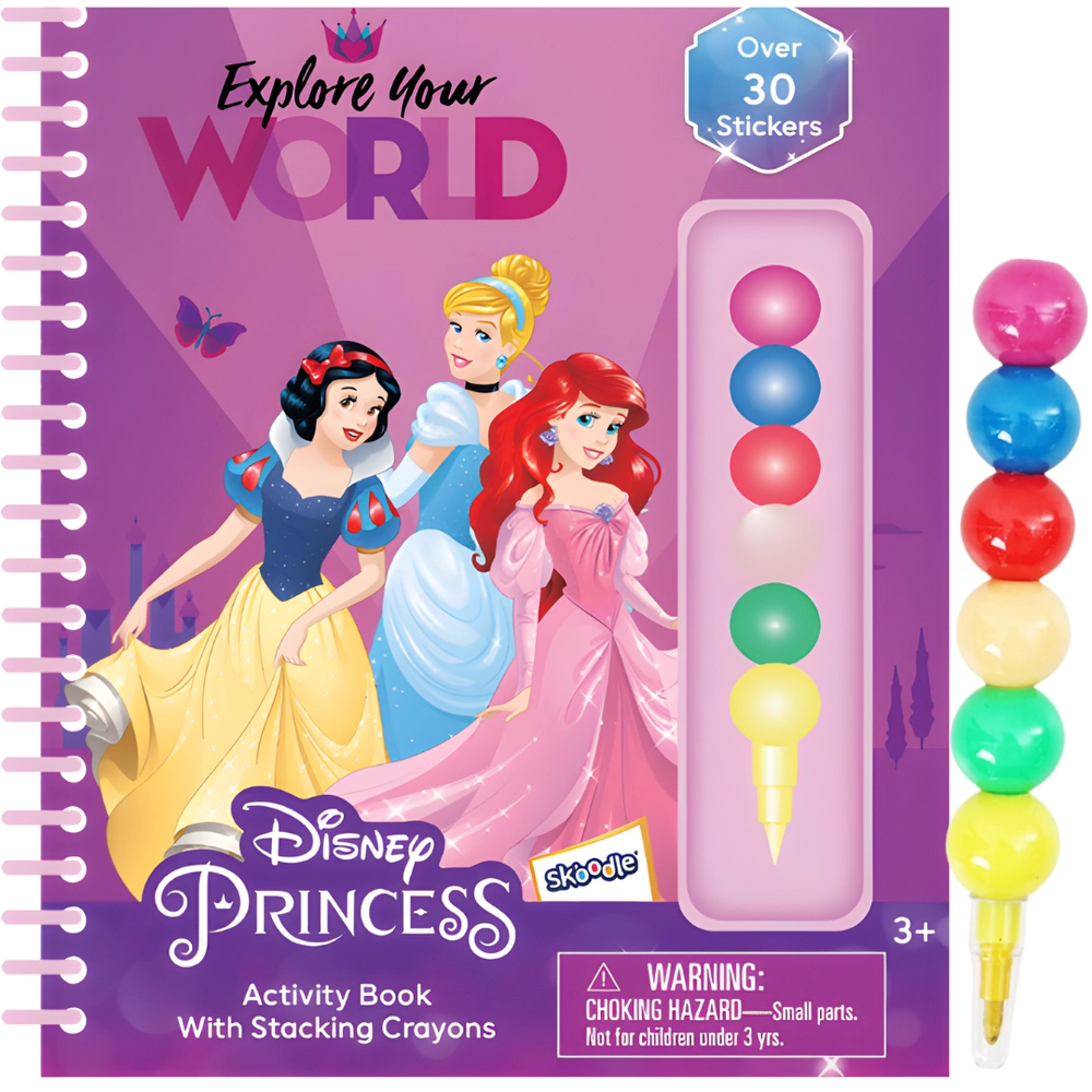 Disney Princess Activity Book with Stacking Crayons