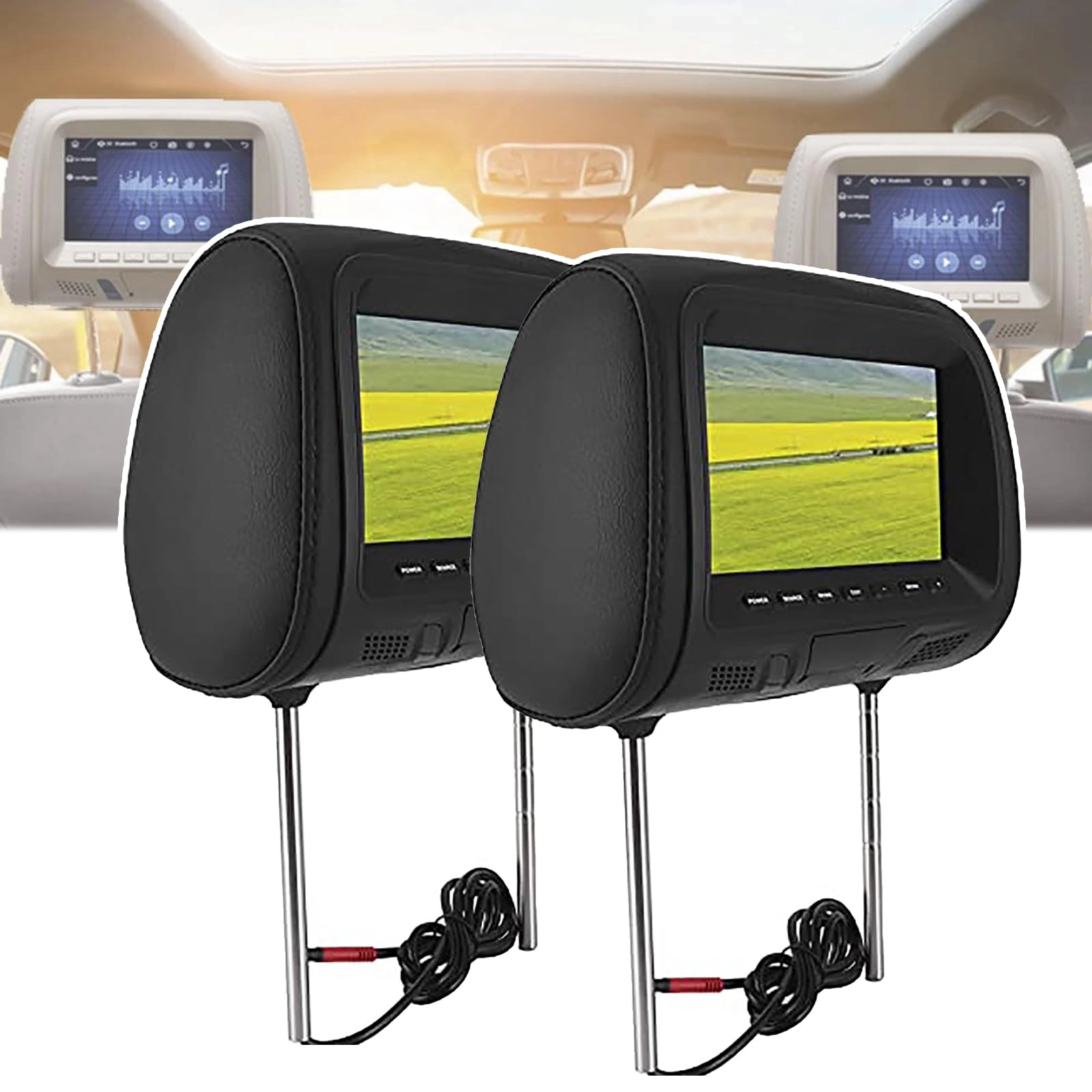 Car Headrest Monitor - 7 In