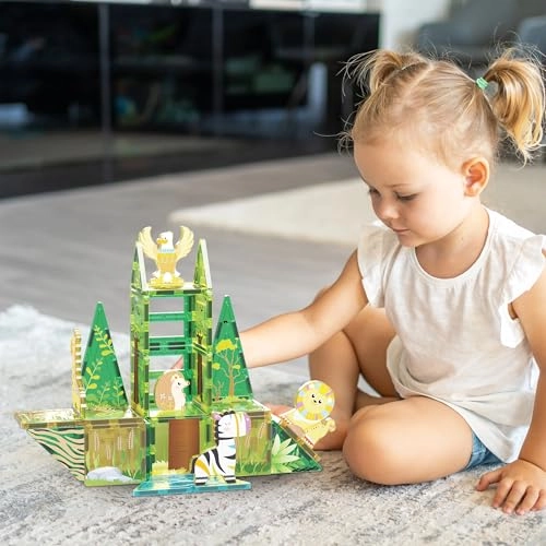 Magnet Tile Building Block - Safari 46pcs