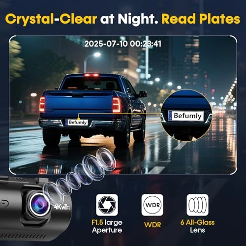 Front and Rear Dash Cam - 4K+1080P