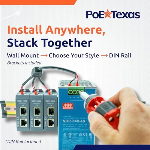 3-Port 10 Gigabit PoE++ Midspan Injector - 48V 240W