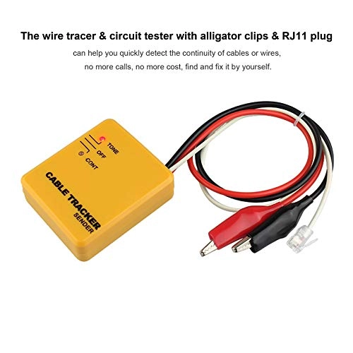 Electrical Wire Tracer - Tone Generator Probe Kit RJ11