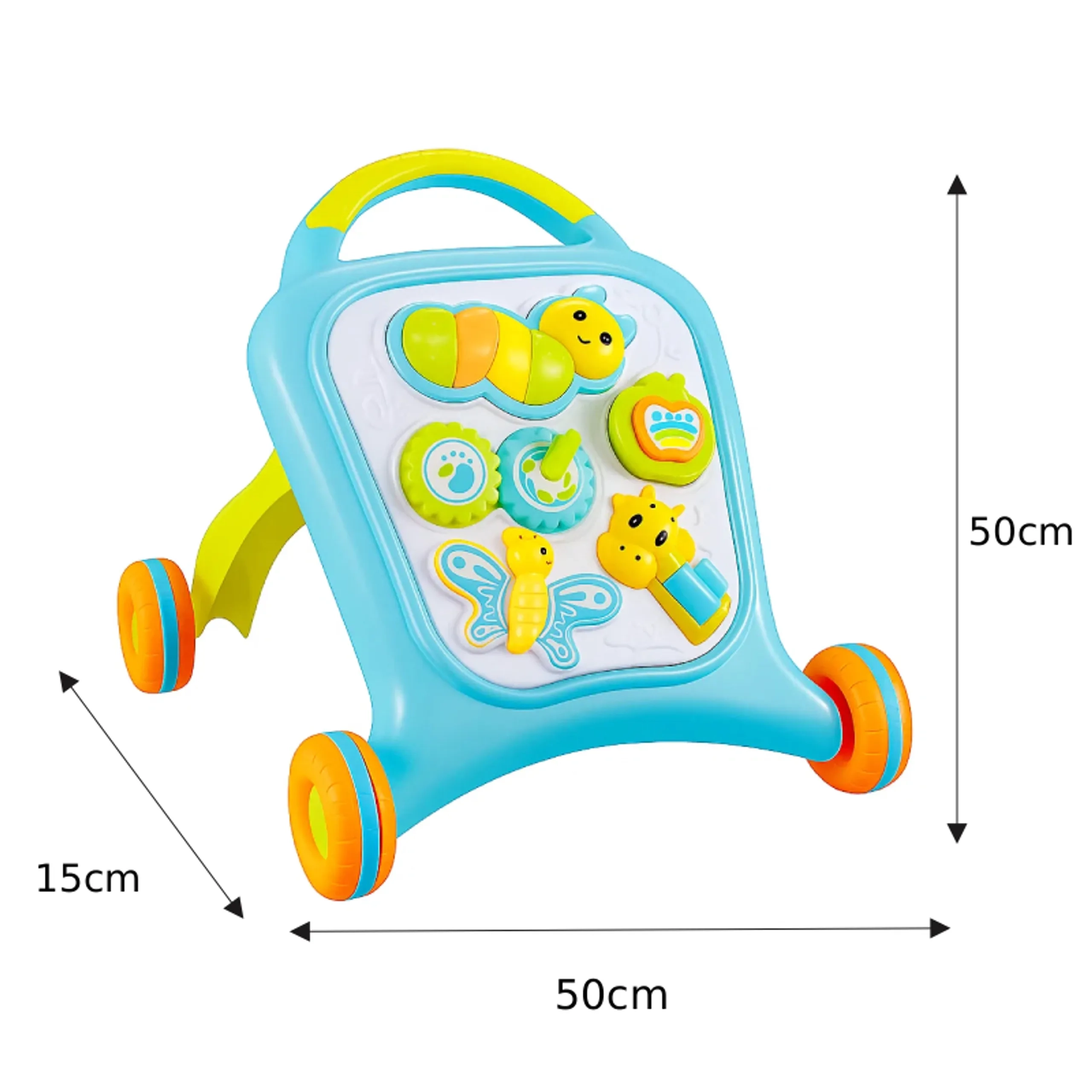 Luke Activity Baby Walker - Light Blue 9 Months