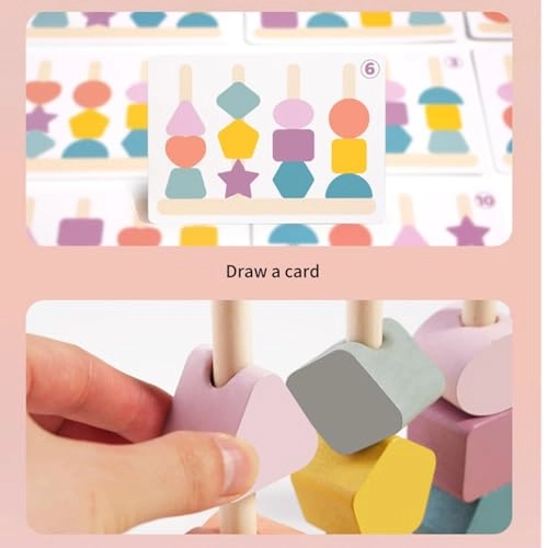 Wooden Beads Sequencing Toy Set - 2 - 12 months 21 piece(s)