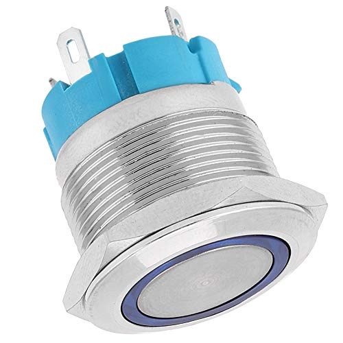 4 Pin Self-Locking Push Button Switch - IP65 Stainless steel - 2 pcs