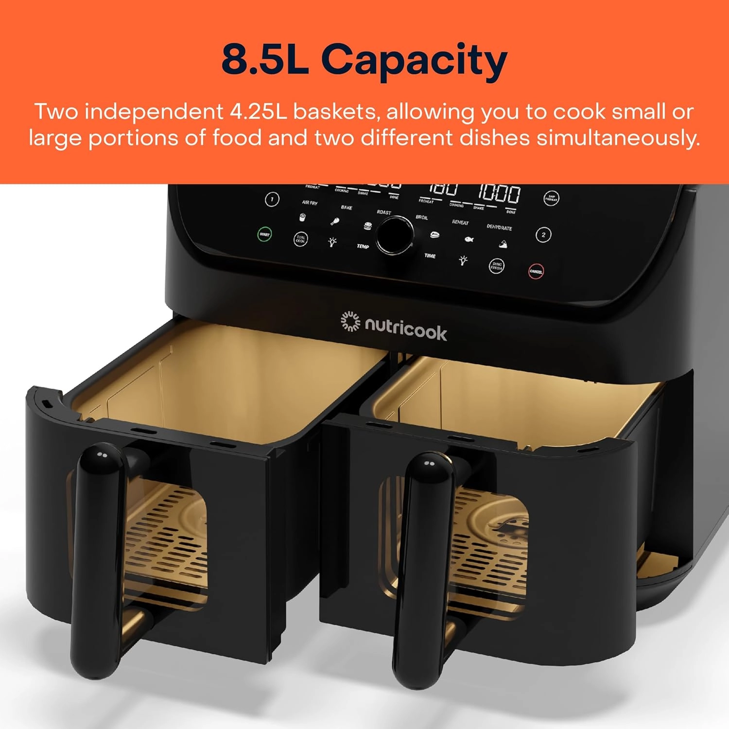 NC AIR FRYER DUO 2 VISION NC-AFD185V