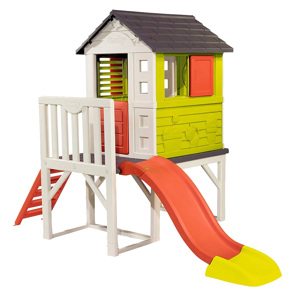 Pilings House - Sturdy slide UV-treated plastic