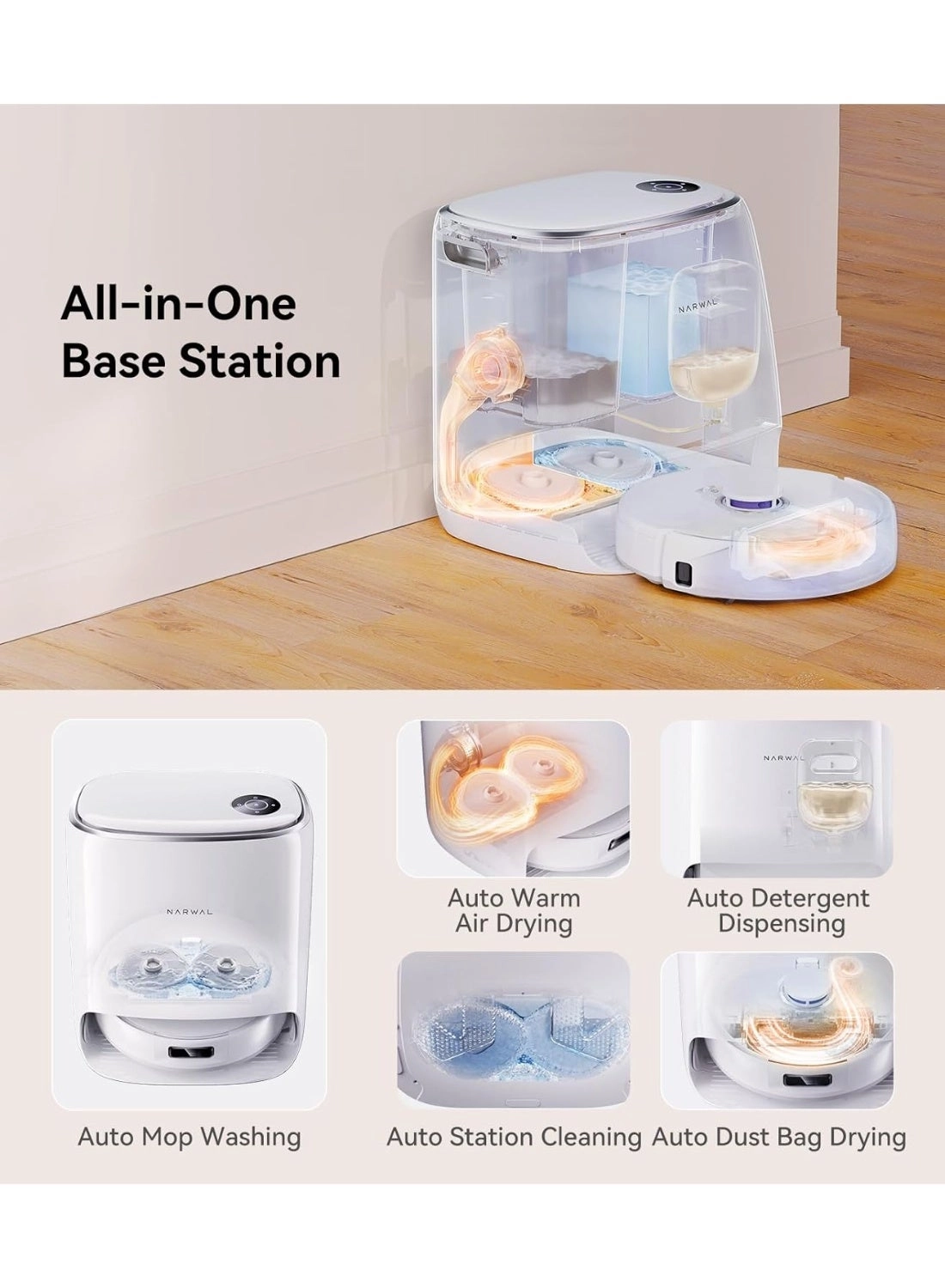 Freo X Ultra - With Mop, MaintenanceFree Docking Station