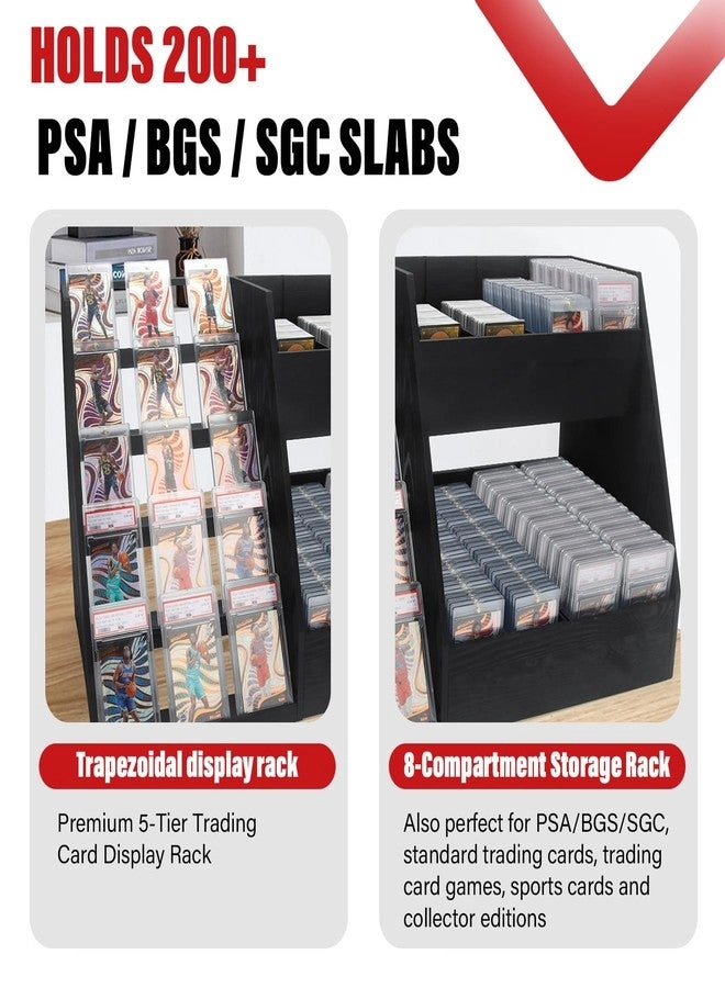 Trading Card Display Stand - 200+ 8 Card Holders