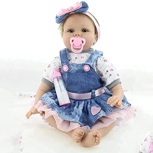 Reborn Baby Doll - 22 Inches / 55 cm Silicone Ages 3+