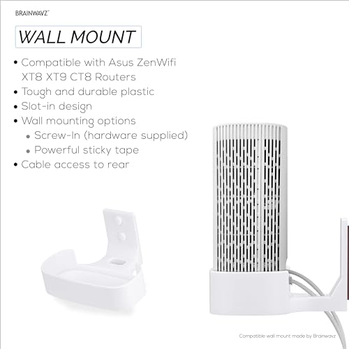 Adhesive Wall Mount - Asus ZenWifi XT8, XT9 & CT8