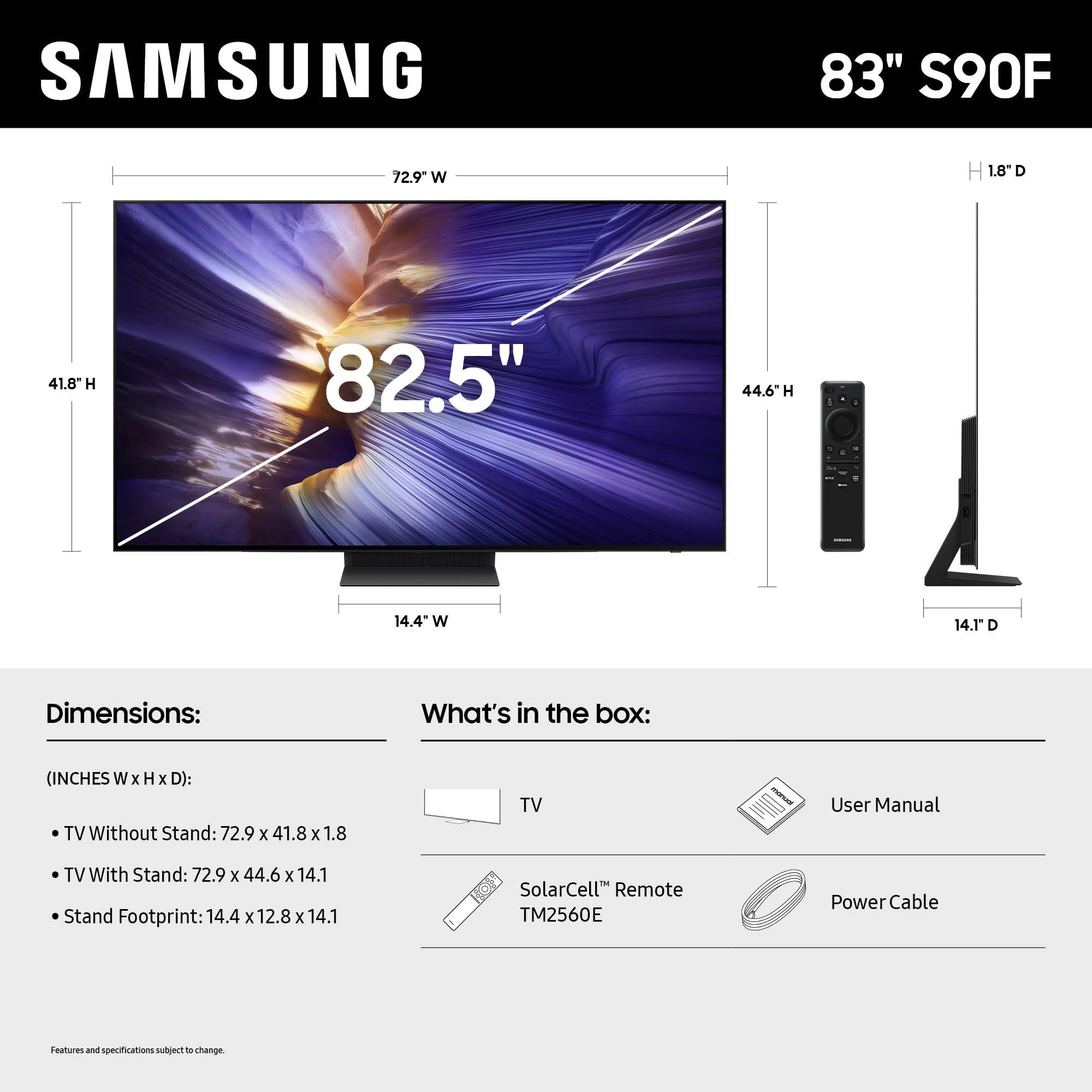 QA83S90FAEXZN - 83 Inch