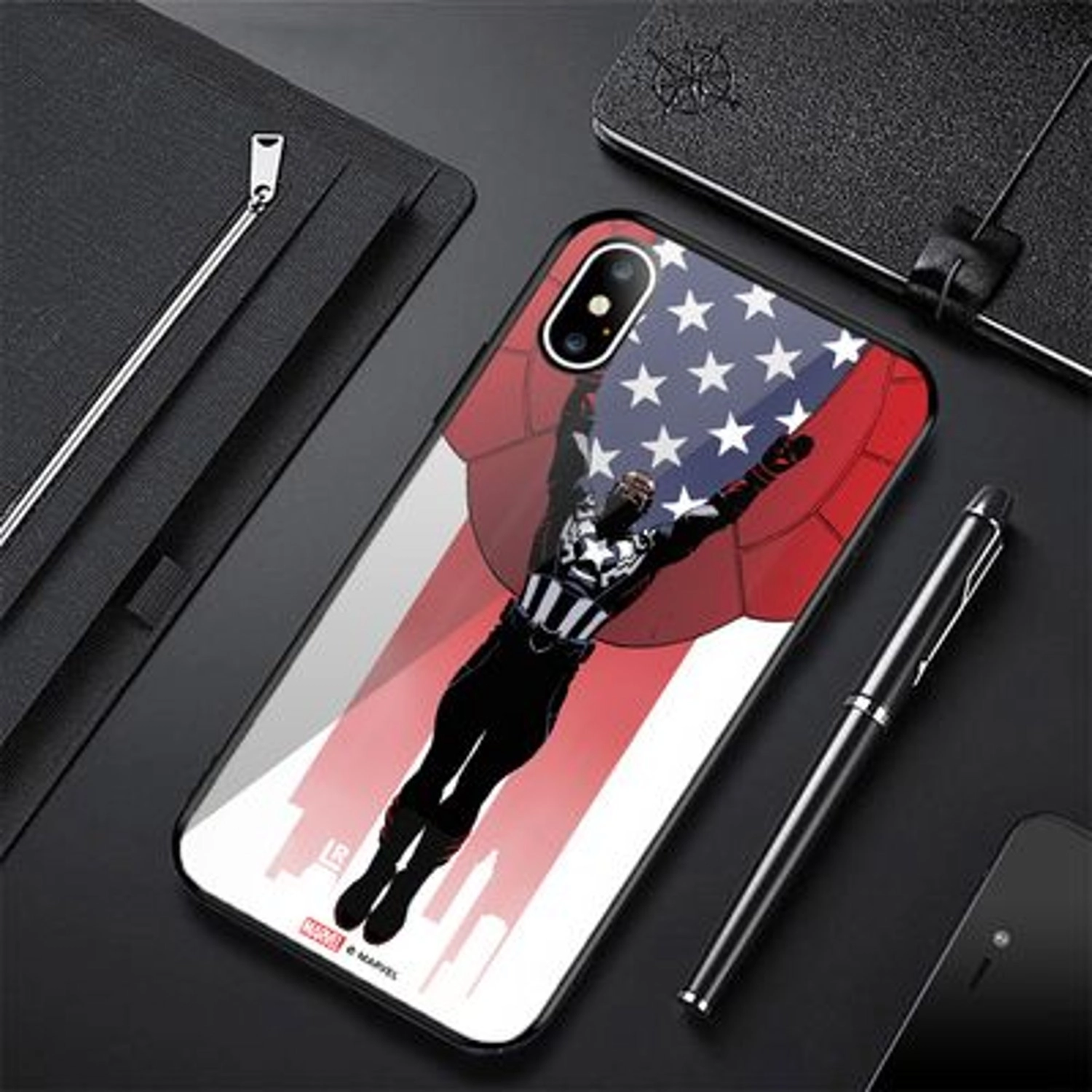 Falcon Captain America Back Case for iPhone Xs Max