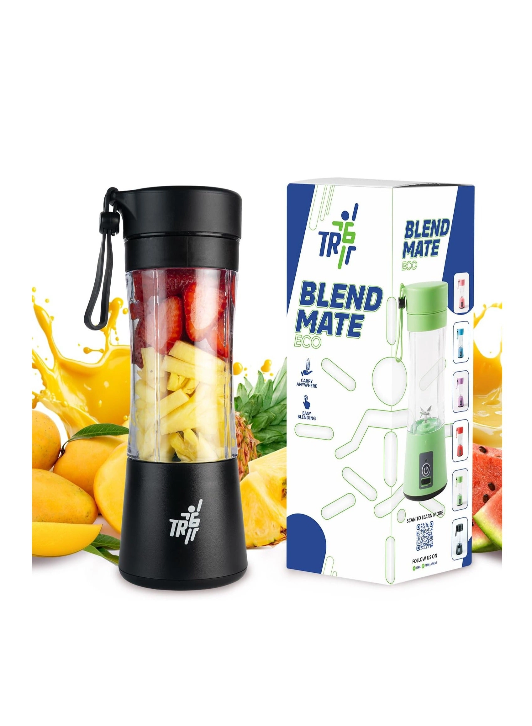 TR6 Blendmate Eco - Portable, Self-cleaning, 6x 304 Stainless Steel Blades