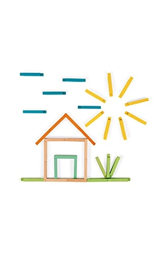 60-Piece Wooden Construction Barrel - 4 years and up