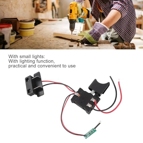 Electric Drill Actuator Switch - 7.2-24V 16A Speed Regulation