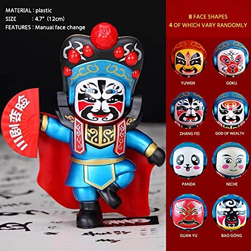 Sichuan Opera face-changing doll - Green panda 4 faces