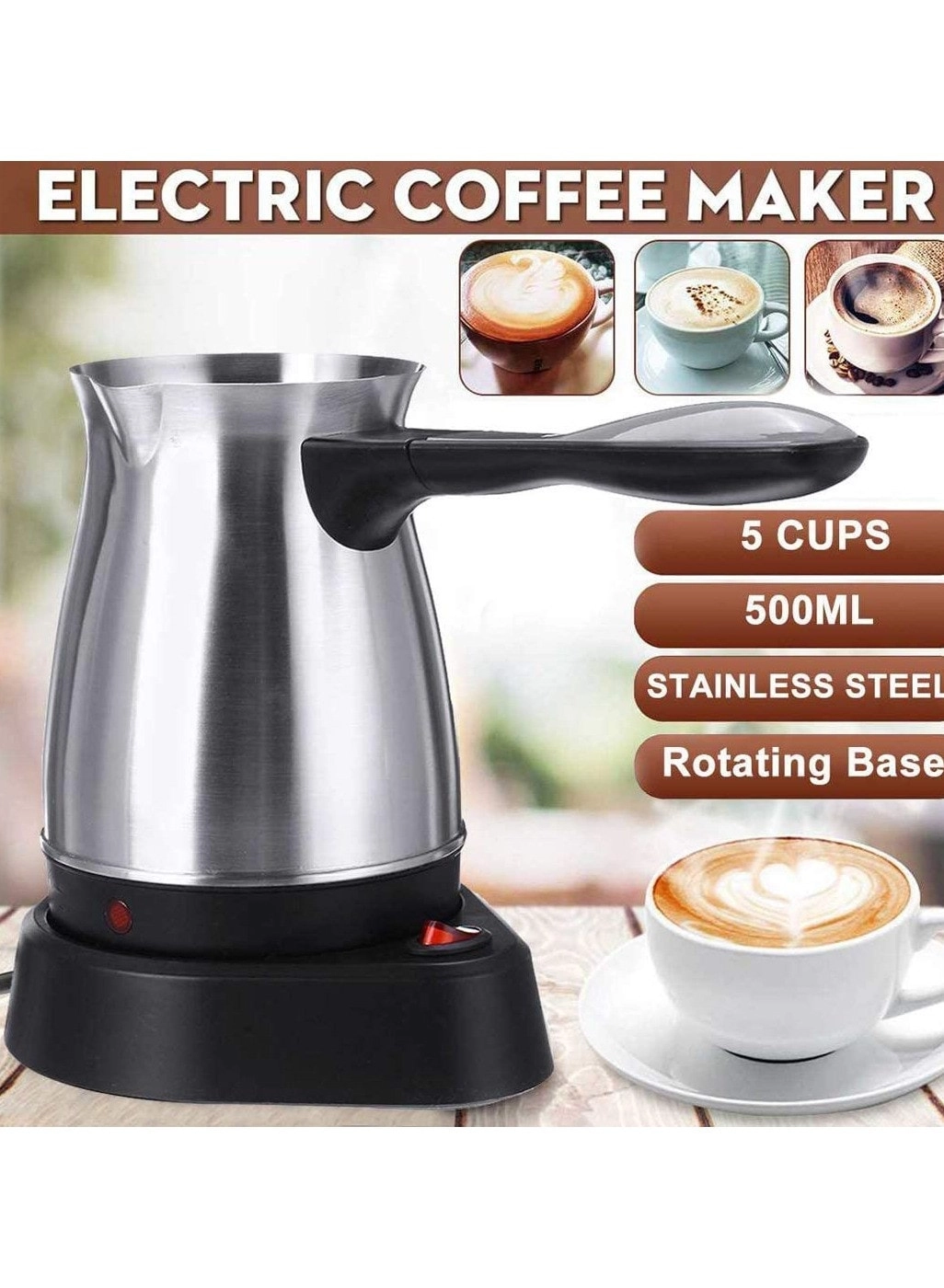 khomat Electric Turkish - Portable Milk Frothing
