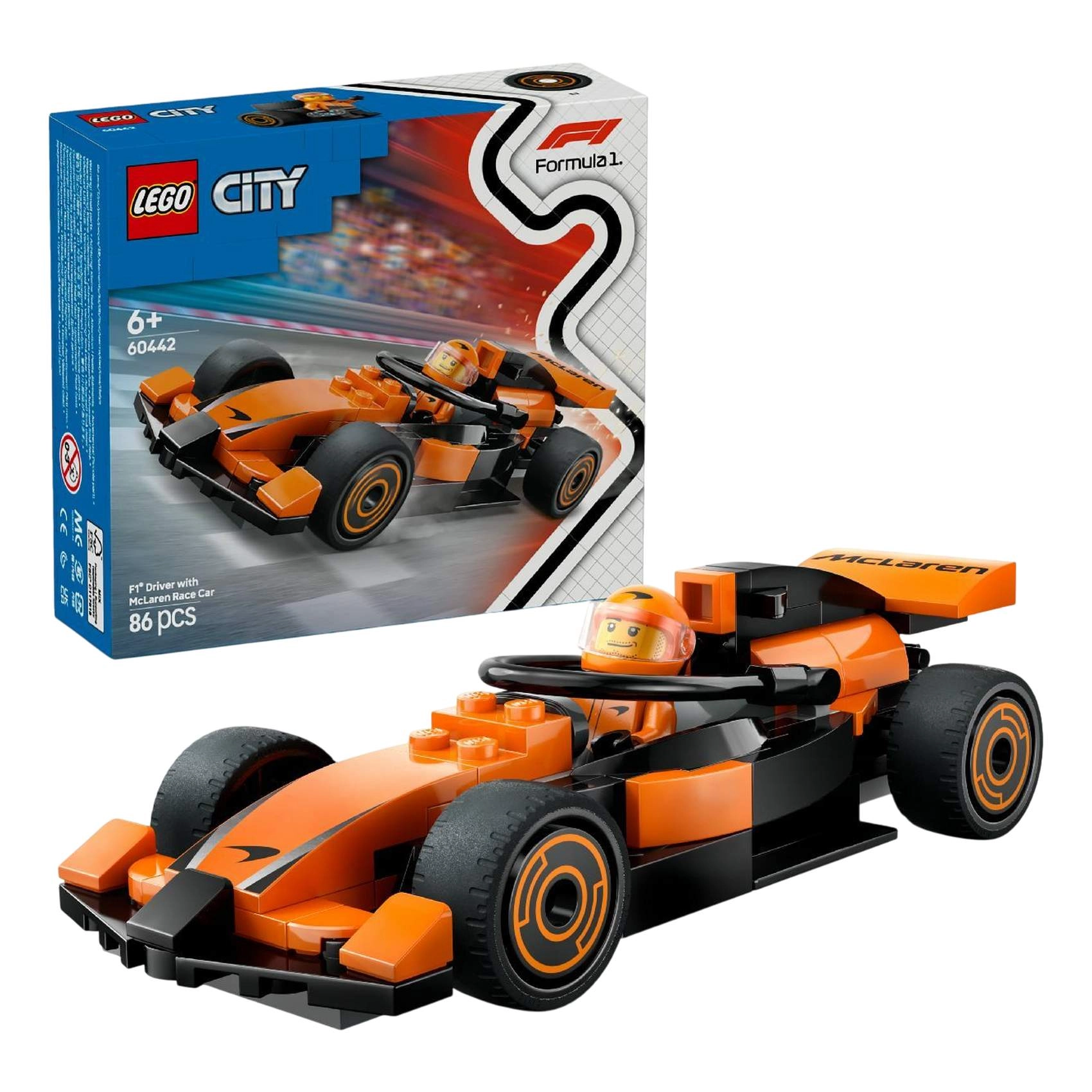 City F1 Driver with McLaren Race Car (60442)