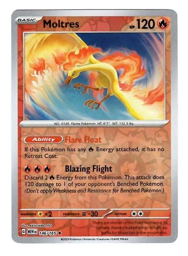 Pokémon Moltres 146/165 151 - Reverse Foil