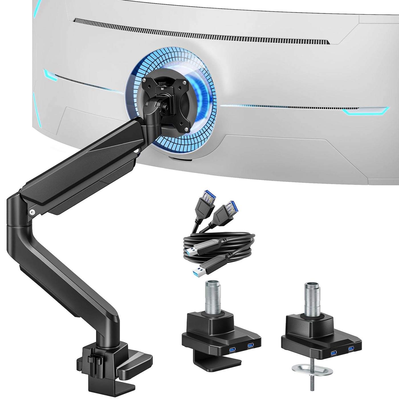 Heavy Duty Single Monitor Arm - Single 17"-40" 75/100