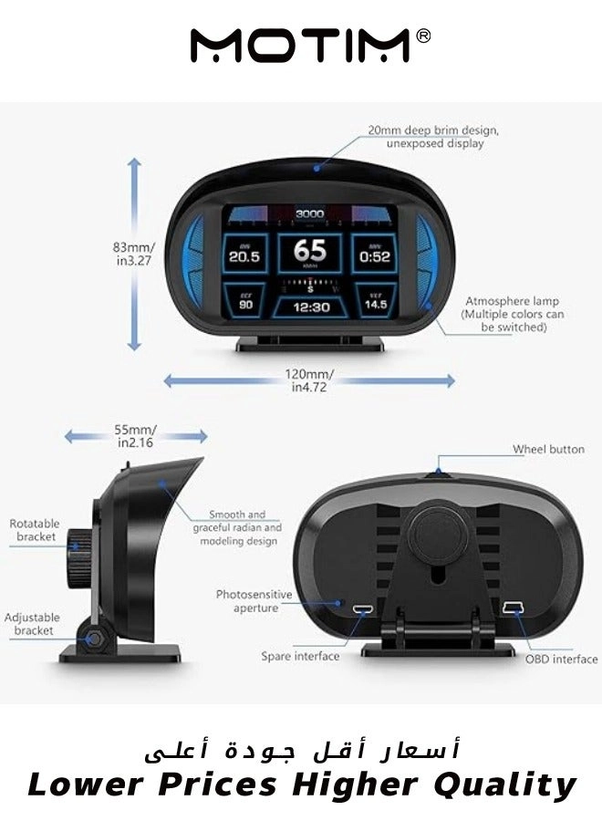 Head Up Display - High Definition Digital GPS Speedometer