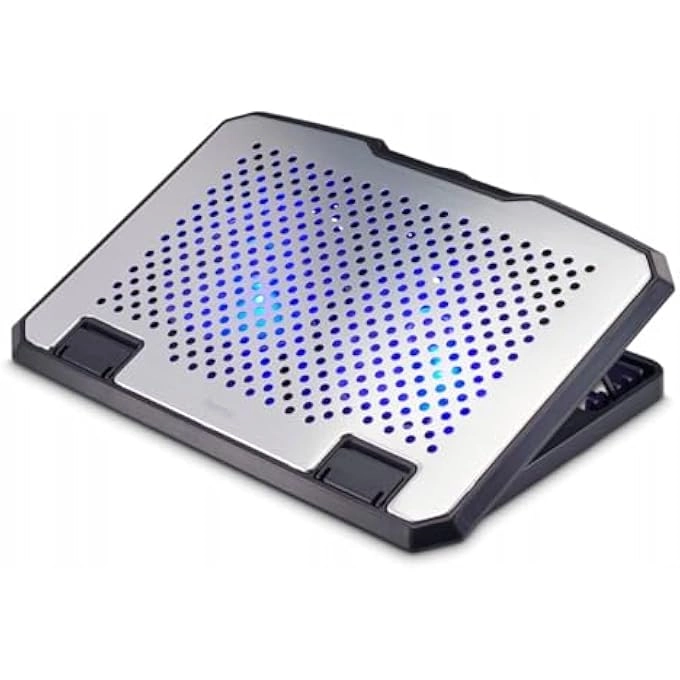 Black Metal Laptop Cooler - 2 Fans 15.6 Inch