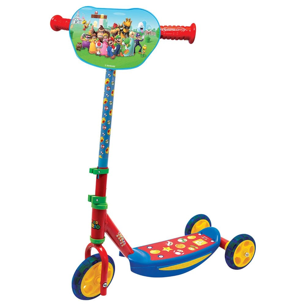 Smoby Super Mario 3-Wheel Kick Scooter