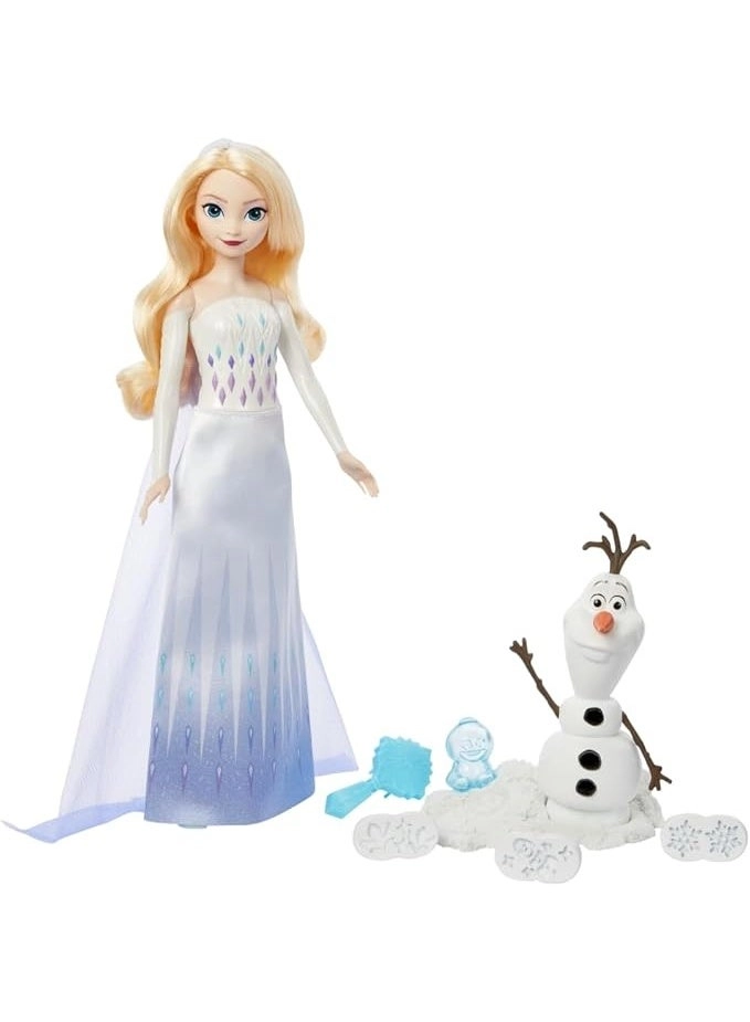 Elsa Fashion Doll + Olaf Figure