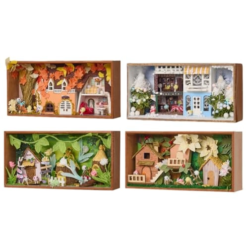 Miniature Wooden Dollhouse Furniture Kit - Creative Room 1:24