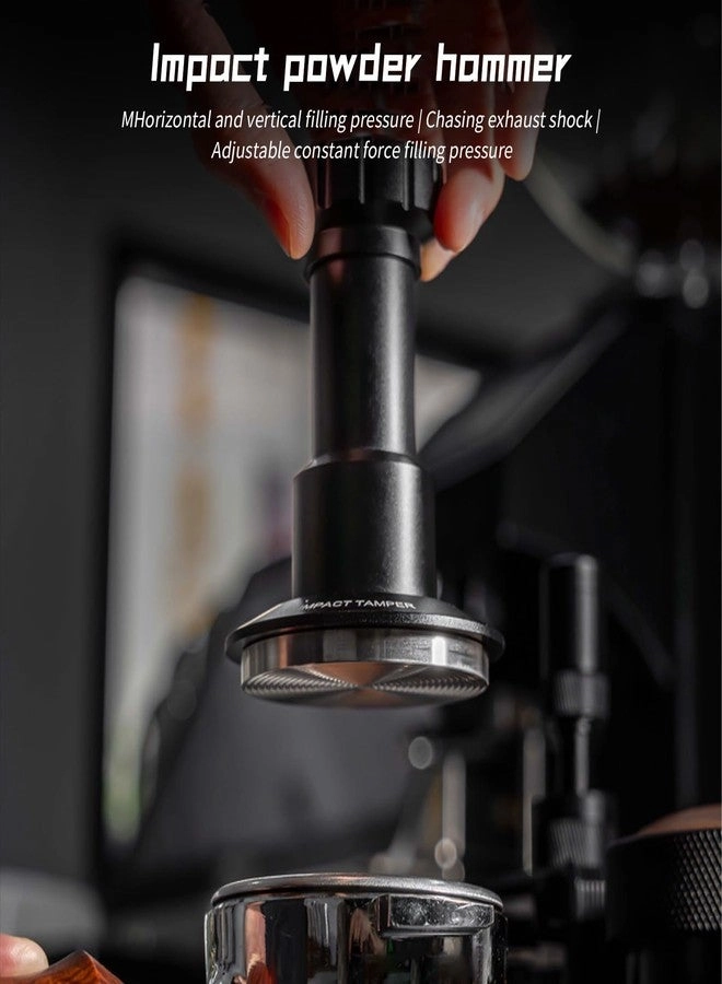 Coffee Hand Tamper - 25-35lb Adjustable 4 Spring System 304 Stainless Steel