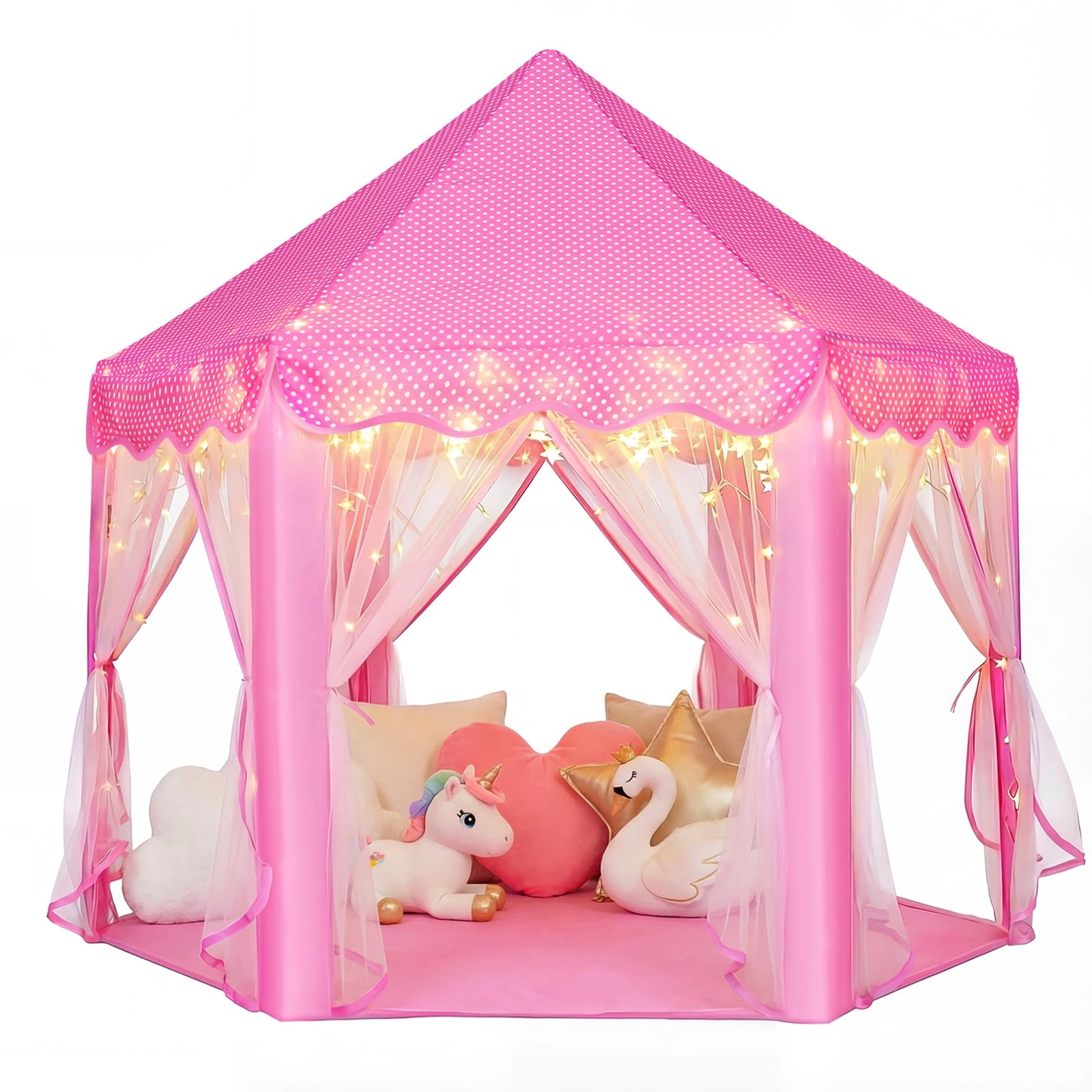 Princess Castle Play Tent - 48 x 48 x 52 inches Pink